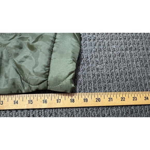 Grunt Style Woobie Pullover Hoodie Green Quilted Lined Kangaroo Pocket Men's M - Picture 5 of 8